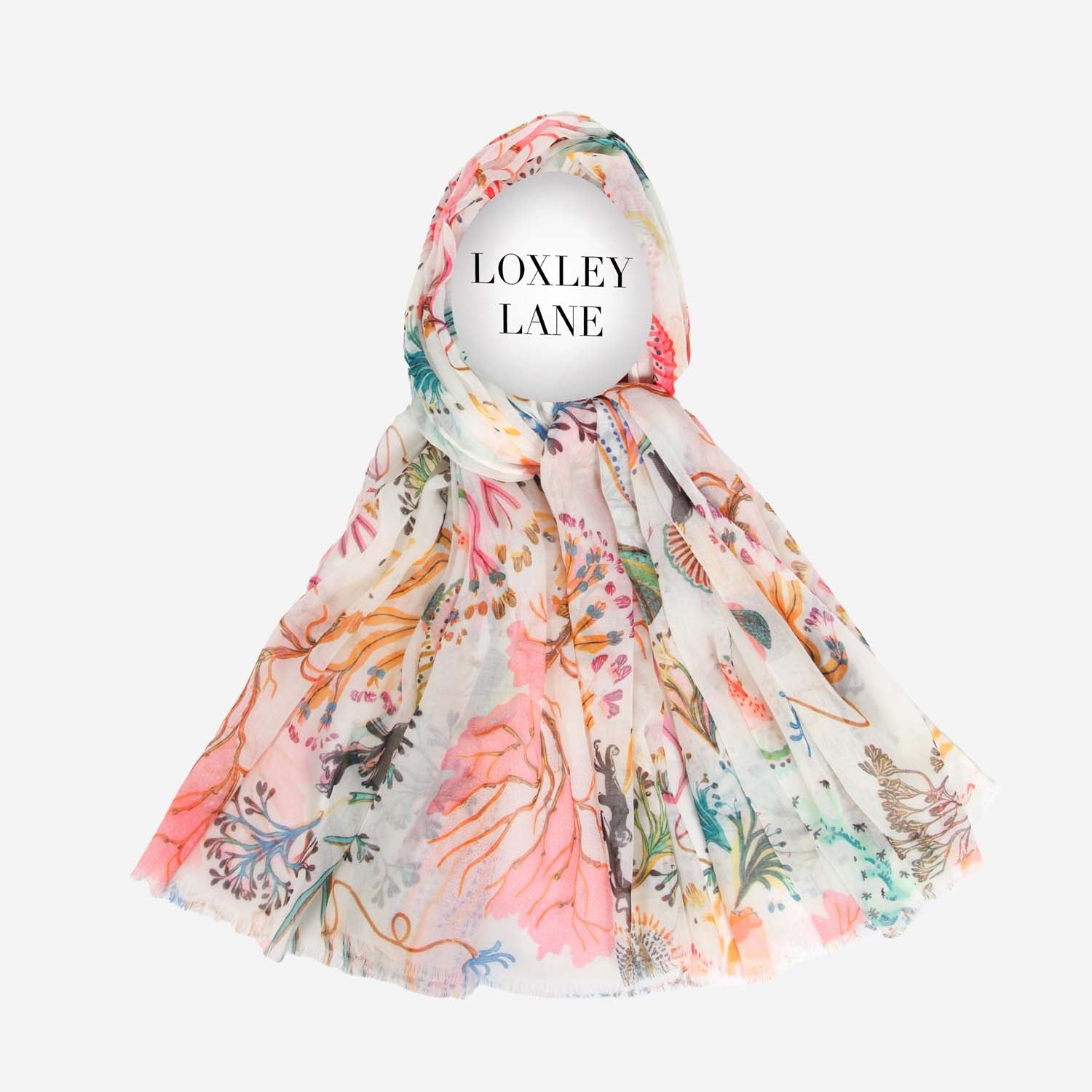 LIGHTWEIGHT SCARF SEASHORE CREAM