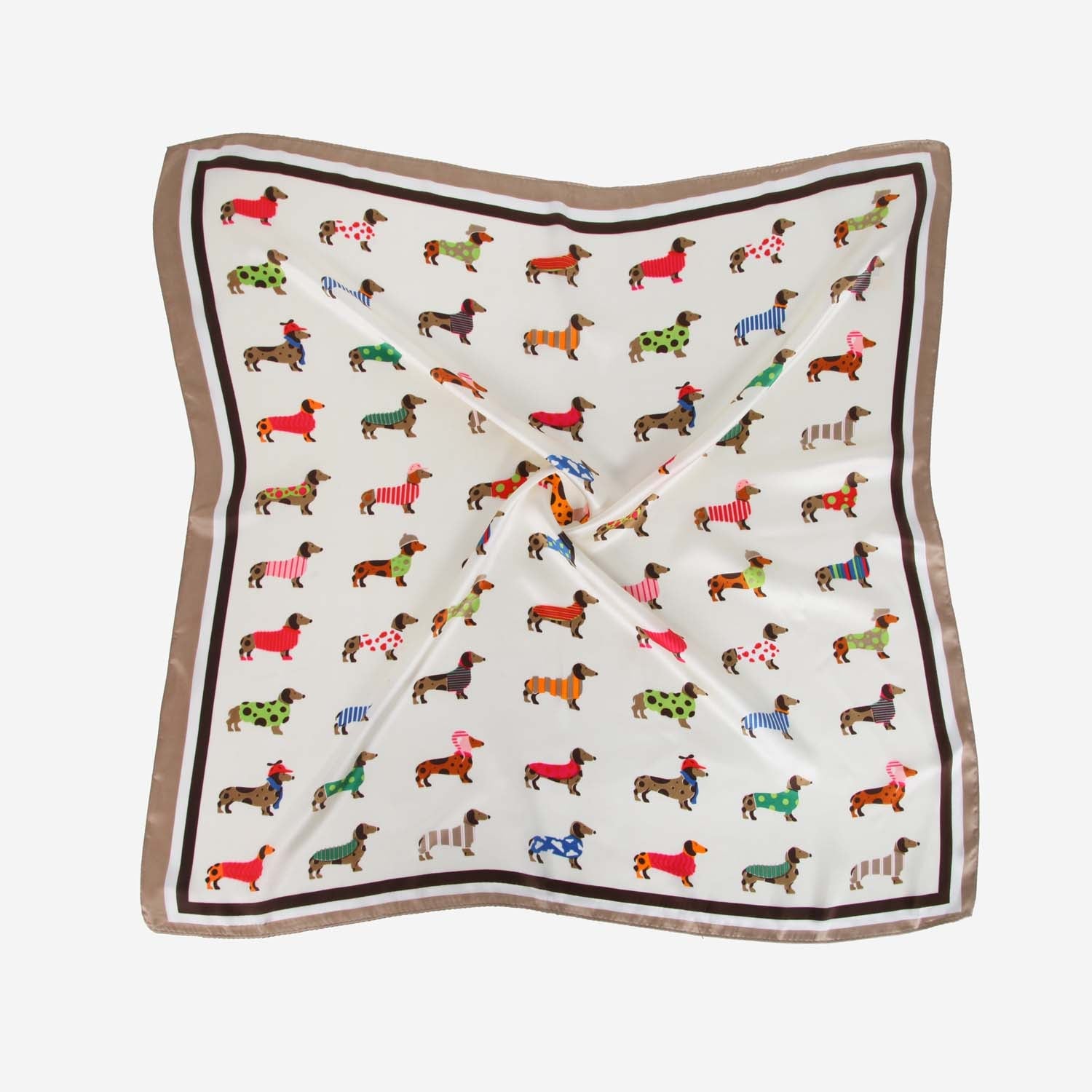 SATIN NECKTIE MINIATURE DACHSHUND