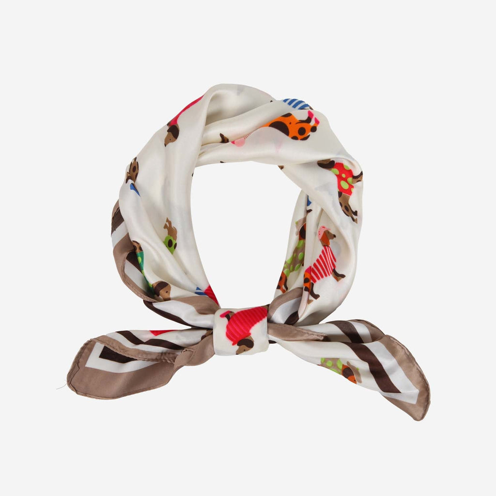 SATIN NECKTIE MINIATURE DACHSHUND