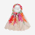 PURE COTTON SCARF KANTHA TROPICAL PINK