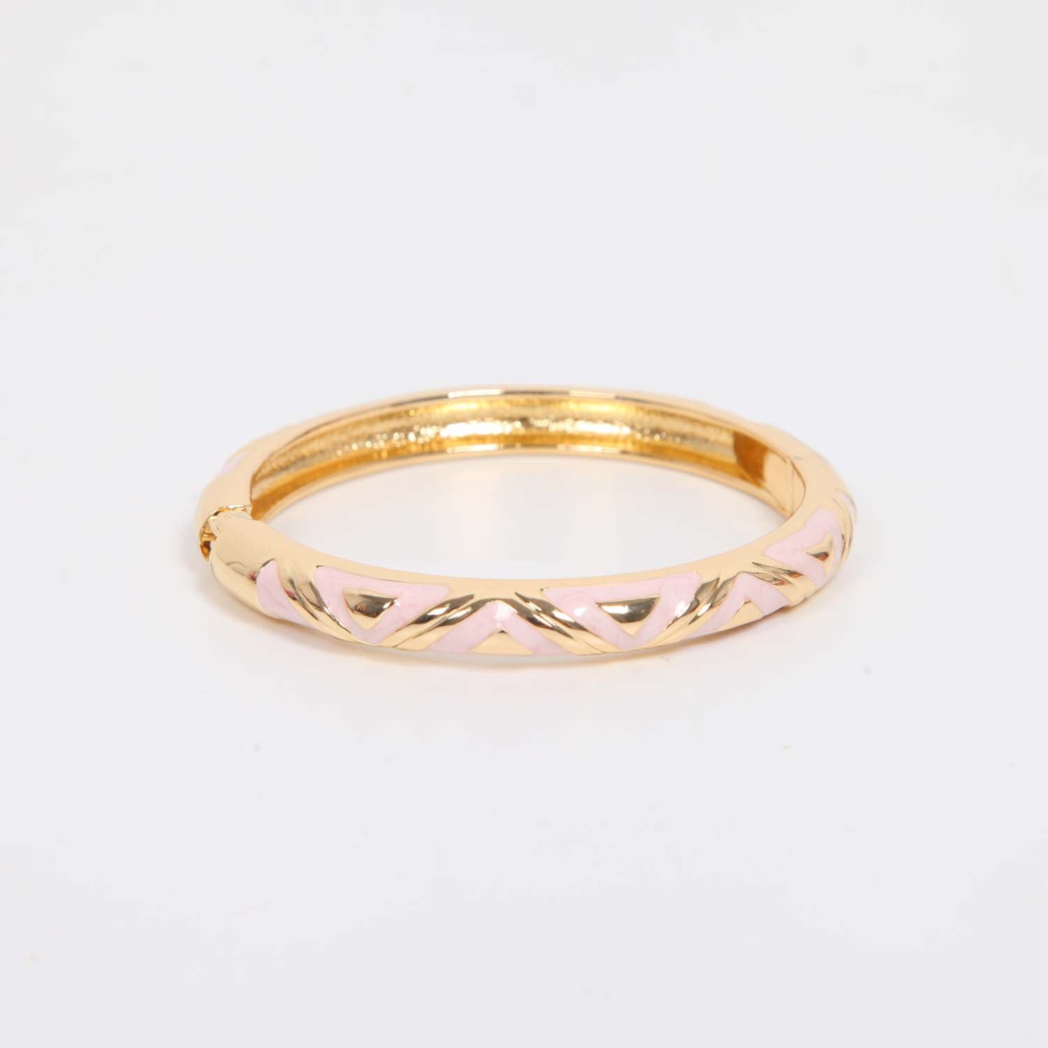 BANGLE HINGED ENAMEL DETAIL LALIC