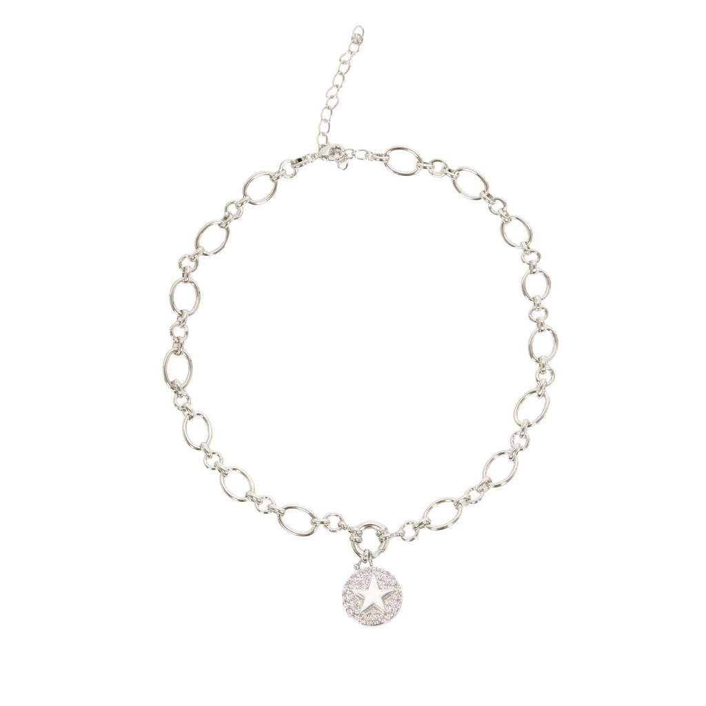 NECKLACE CHARM BUILDER + STAR CHARM SILVER PLATED