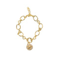 BRACELET CHARM BUILDER + STAR CHARM 14K GOLD PLATED