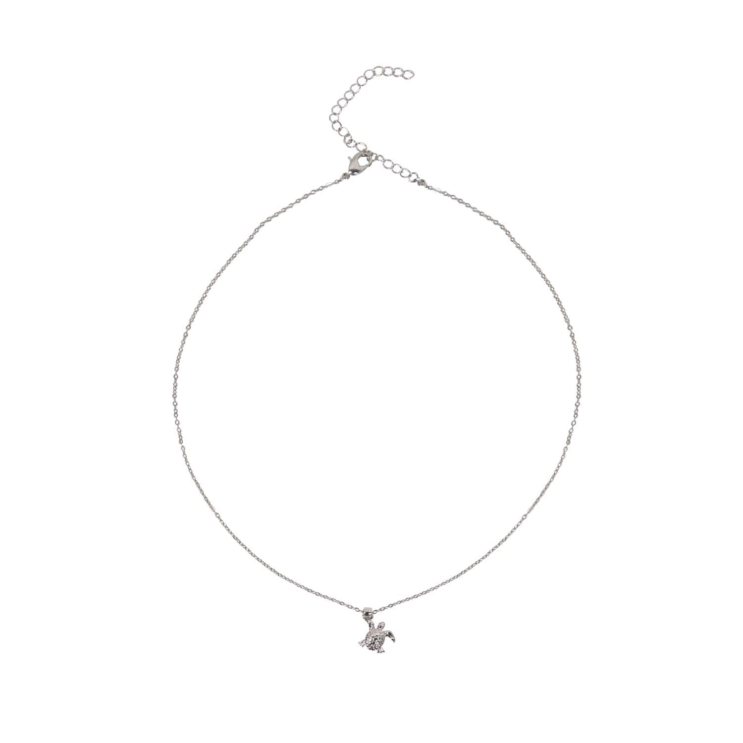 NECKLACE TURTLEPENDANT SILVER PLATED
