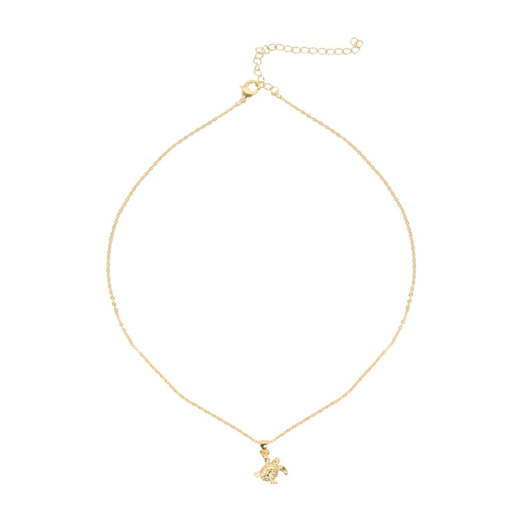 NECKLACE TURTLE PENDANT GOLD PLATED