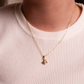 NECKLACE TURTLE PENDANT GOLD PLATED