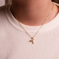 NECKLACE HUMMINGBIRD PENDANT GOLD PLATED