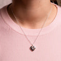 HEART LOCKET NECKLACE SILVER PLATED