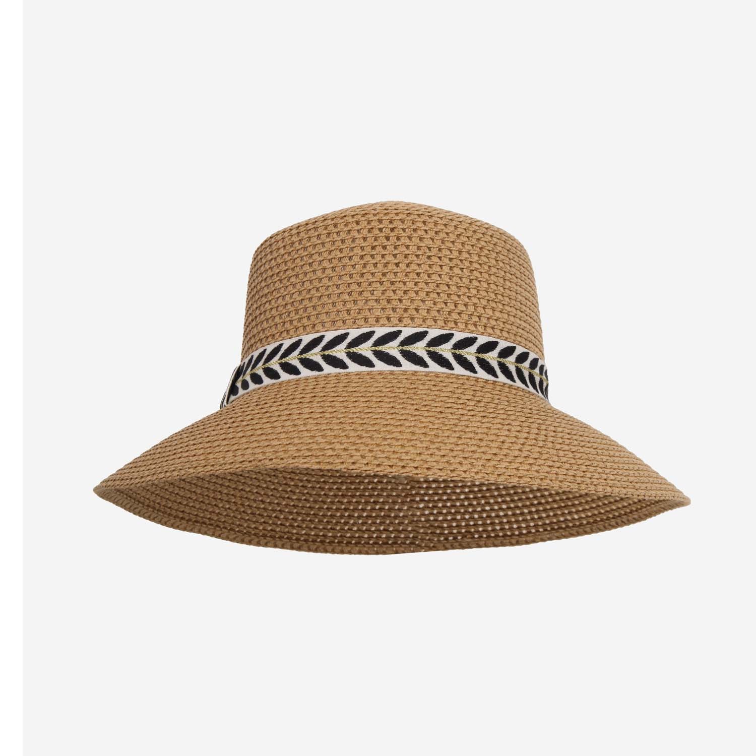 BUCKET STYLE DEEP BRIM SUMMER HAT ADJUSTABLE BLACK