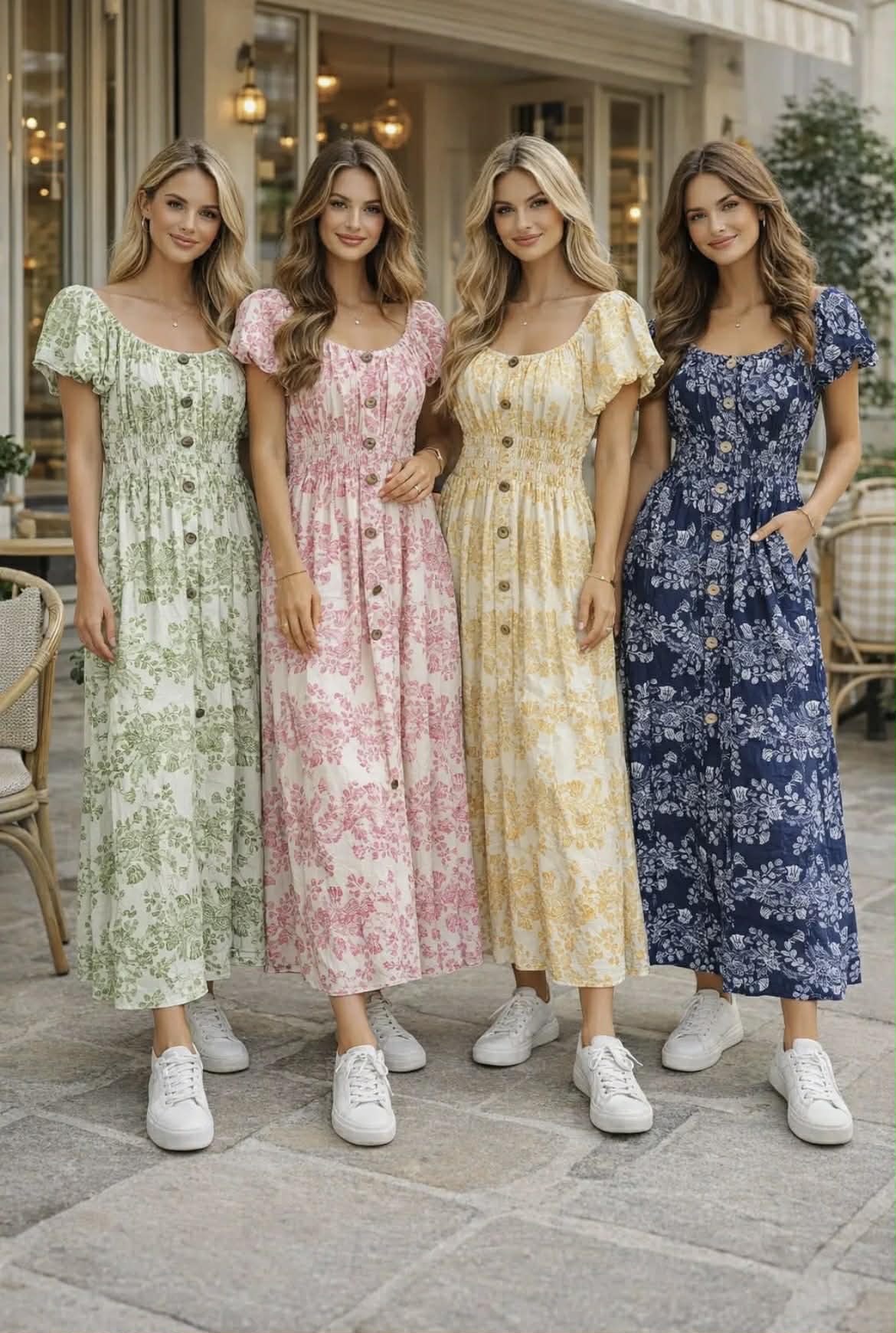 Pastel Paisley Bardot Maxi dress