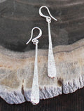 BEATEN TEARDROP EARRINGS